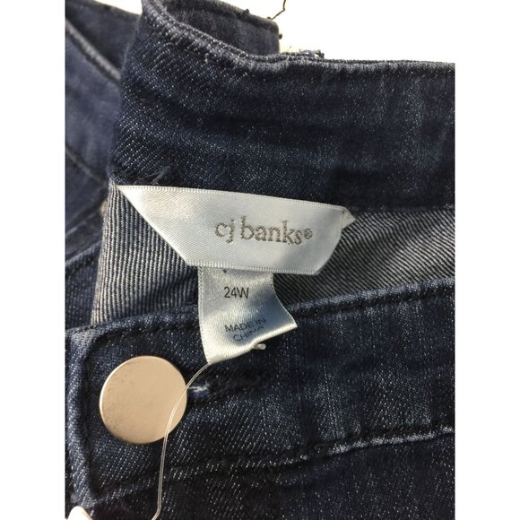 CJ Banks Womens Shaped Fit Mid Rise Straight Jeans Size 24W Nwt - Picture 5 of 12